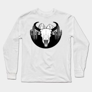 Bison Skull Long Sleeve T-Shirt